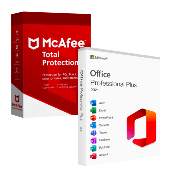 Mcafee Total Protection + Office 2021 Professional Plus